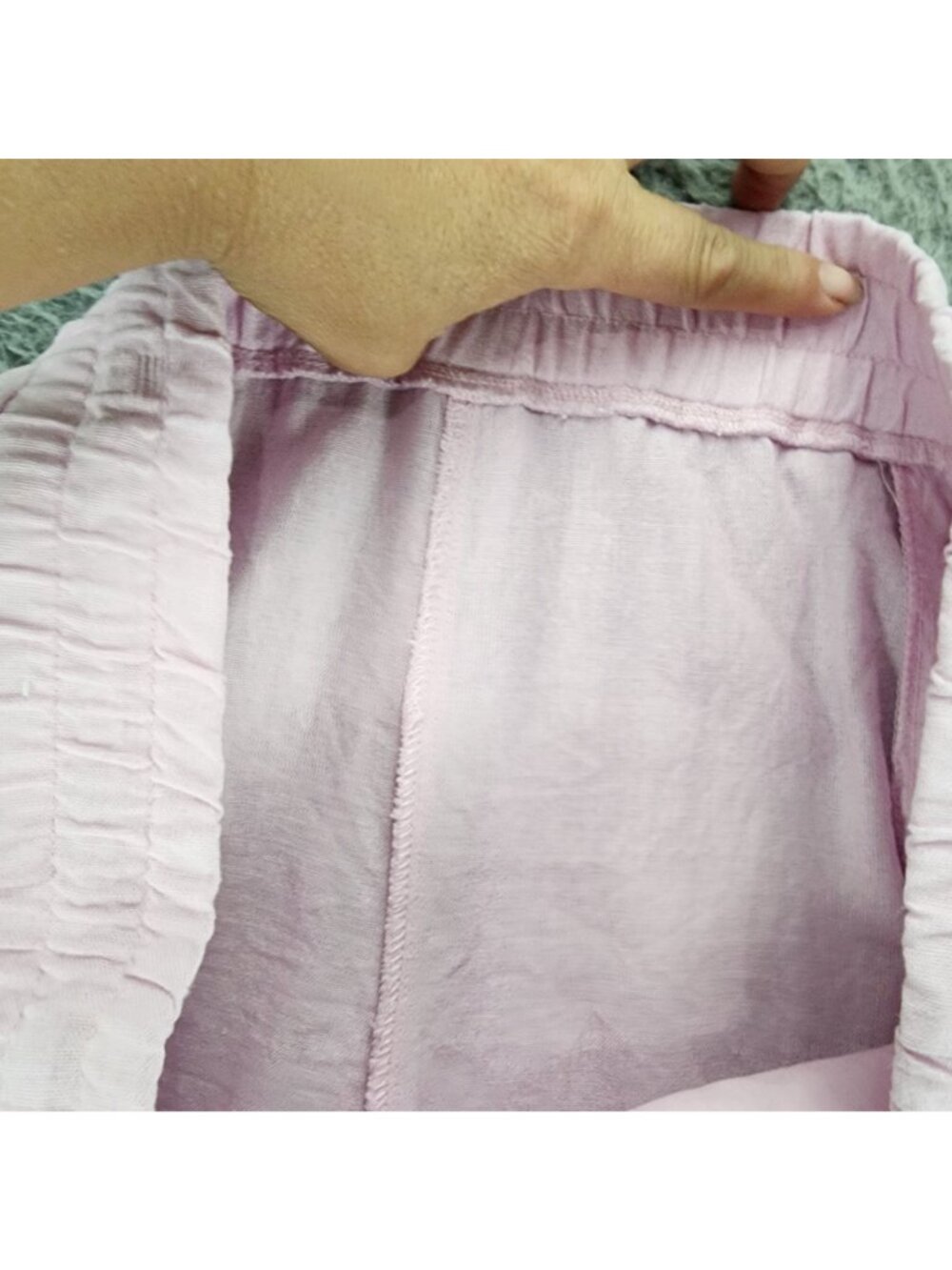 Gap Shorts Womens XXL Pink Linen Blend High Rise Drawstring - Picture 8 of 11